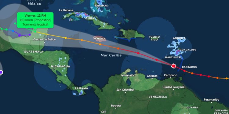 Conred está en alerta anaranjada por lluvias y monitorea avance del huracán Beryl