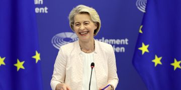 Ursula von der Leyen, reelecta por cinco años más para presidir la Comisión Europea. / Foto: EFE.