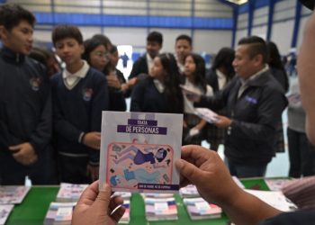 Feria Lúdica de la Prevención de la Trata de Personas se centró en compartir información a niños y adolescentes. /Foto: Alvaro Interiano.