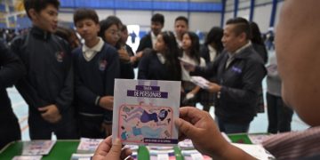 Feria Lúdica de la Prevención de la Trata de Personas se centró en compartir información a niños y adolescentes. /Foto: Alvaro Interiano.