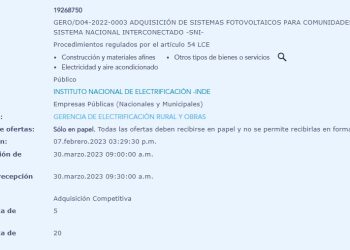 Proyectos irregulares en el INDE. /Foto: Guatecompras.