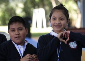 Los niños conocieron medidas de prevención de la trata de personas. /Foto: Daniel Ordóñez.