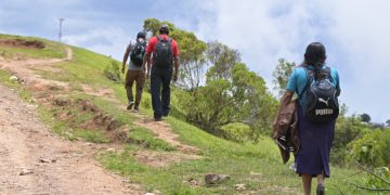 Familias mexicanas caminan en busca de refugio en comunidades guatemaltecas. /Foto: Byron de la Cruz.