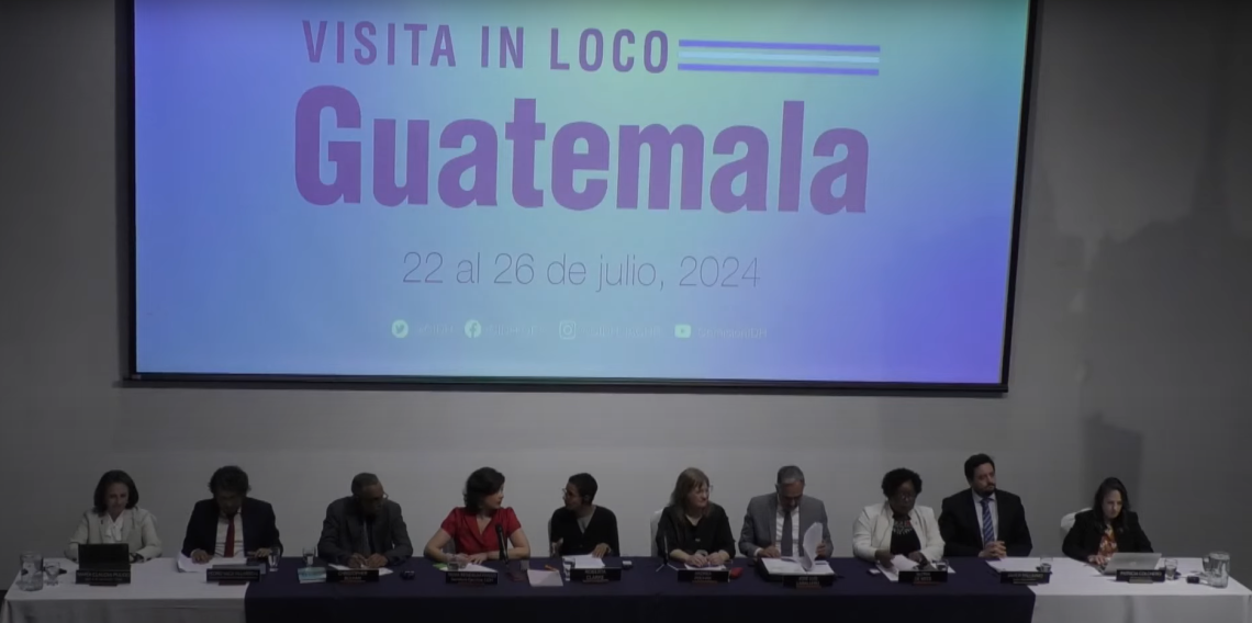 CIDH finaliza su visita "in loco" en Guatemala. / Foto: canal de YouTube de CIDH.