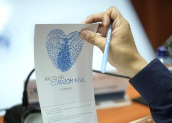 Campaña Corazón Azul promueve la prevención de la trata de personas. /Foto: Vicepresidencia de la República.
