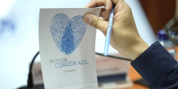 Campaña Corazón Azul promueve la prevención de la trata de personas. /Foto: Vicepresidencia de la República.