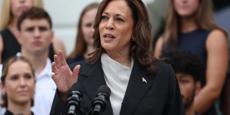 Kamala Harris, precandidata del Partido Demócrata y actual vicepresidenta. / Foto: EFE.