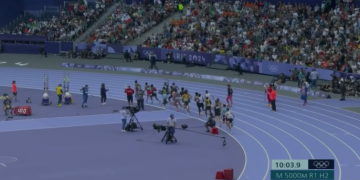 Video | Así fue el momento en que un camarógrafo se atraviesa y afecta a Luis Grijalva en los Juegos Olímpicos