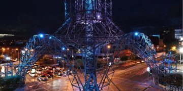 Torre del Reformador y Arco de Correos se iluminan en honor a los medallistas olímpicos de Guatemala