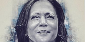 Esta es la imagen de la candidata demócrata a la presidencia de Estados Unidos, Kamala Harris, que saldrá en la portada de la revista Time.