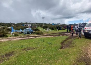 Ministro de Energía y Minas resulta ileso en percance de helicóptero