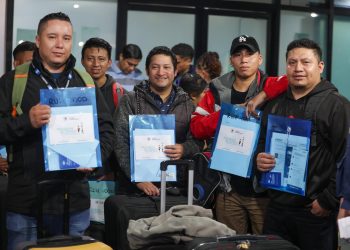 Beneficiados con el Programa de Trabajo Temporal viajaron al extranjero. /Foto: Mintrab.