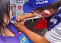 Vacunación de niños para prevención de polio y otras enfermedades. / Foto: MSPAS.