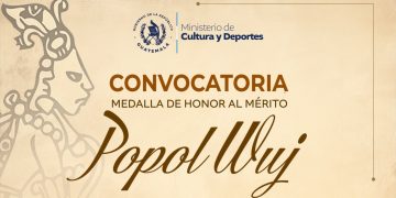 Ministerio de Cultura y Deportes convoca a participar en la presentación de candidatos a la Medalla de honor al mérito Popol Wuj. / Foto: MCD.