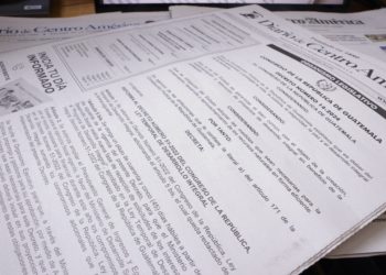 Decreto 14-2024 publicado en el Diario de Centro América que reforma la Ley Temporal de Desarrollo Integral. / Foto: Dickéns Zamora.