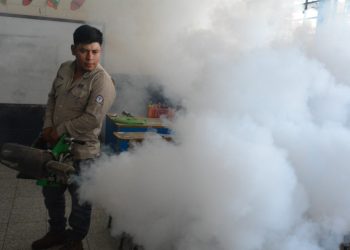 Fumigaciones contra el dengue continúan en todo el país. /Foto: MSPAS.