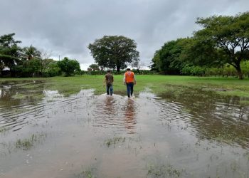 Conred monitorea nivel del Río Paz. / Foto: Conred.