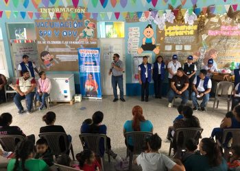 Avanza campaña de vacunación contra el sarampión y la poliomielitis en El Progreso