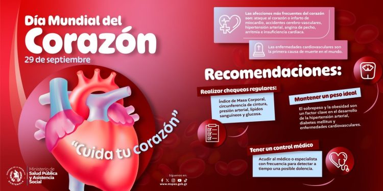 Salud celebra el Día Mundial del Corazón e insta a hacer conciencia sobre enfermedades cardíacas