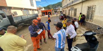 SE-Conred declara alerta roja por daños causados por las lluvias en el departamento de Huehuetenango. / Foto: Conred.