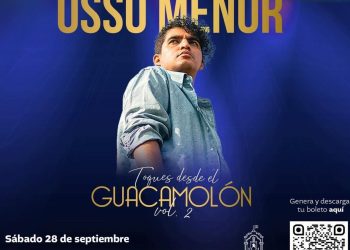 El artista Osso Menor se presentará el próximo 28 de septiembre en el Palacio Nacional de la Cultura, en la segunda edición de Toques desde el Guacamolón. / Foto: MCD.
