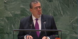 Presidente Bernardo Arévalo en la ONU. / Foto: ONU.