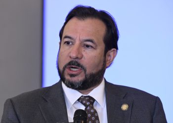 Presidente del IGSS abordó los índices de empresas incluidas en la Seguridad Social. / Foto: Álvaro Interiano.