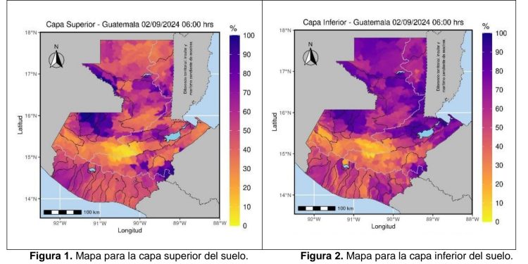 Insivumeh informa sobre la saturación de los suelos en varios municipios de Huehuetenango, Chiquimula, Quiche, Izabal y Petén. / Foto: Insivumeh.