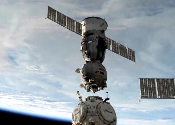 Soyuz MS 25 retorna a la Tierra. / Foto: NASA Blogs.