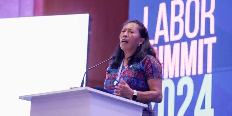 La ministra de Trabajo participó en el Labor Summit 2024. /Foto: Mintrab.