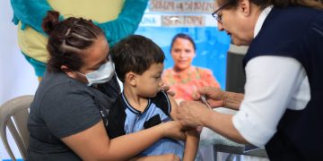 Promueven la vacunación contra el sarampión y la polio. /Foto: MSPAS.