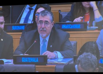 El presidente Arévalo participó en la reunión de alto nivel del Grupo Asesor Especial sobre Haití del ECOSOC. /Foto: Gobierno de Guatemala.