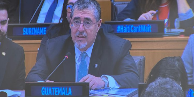 El presidente Arévalo participó en la reunión de alto nivel del Grupo Asesor Especial sobre Haití del ECOSOC. /Foto: Gobierno de Guatemala.