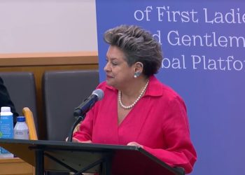 La doctora Lucrecia Peinado participó en una reunión de primeras damas y caballeros desarrollada en el marco de la Asamblea General de las Naciones Unidas. /Foto: UNTV.