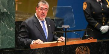 Presidente Arévalo durante el 79 periodo de sesiones de la Asamblea General de las Naciones Unidas. /Foto: EFE.