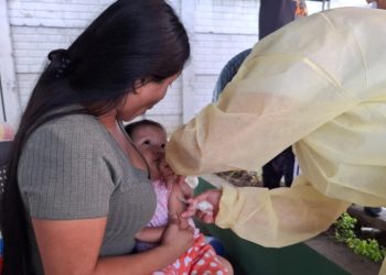 Vacunación en Acción en Barberena, Santa Rosa. /Foto: MSPAS.