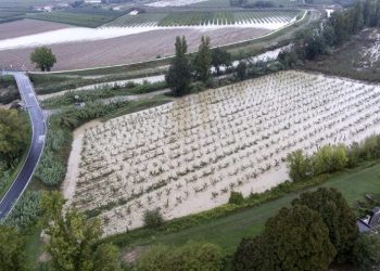 Zona inundada en Castel Bolognese, Rávena, Italia, por huracán Boris. / Foto: EFE.