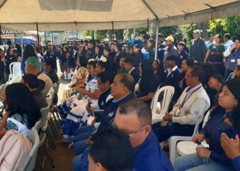 Alumnos de Sololá participan en acto cívico en el marco de independencia nacional
