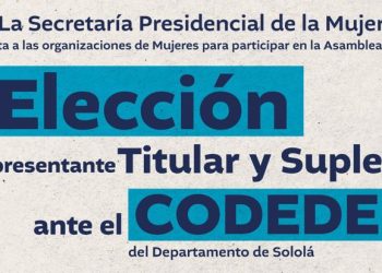Convocatoria para la elección de representantes de instituciones no gubernamentales para integrar el Codede de Sololá
