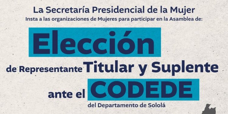 Convocatoria para la elección de representantes de instituciones no gubernamentales para integrar el Codede de Sololá