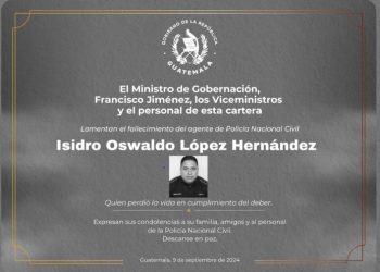 Agente Isidro López Hernández. López Hernández fue víctima de un asalto armado mientras protegía los derechos y la vida de los ciudadanos. / Foto: PNC.