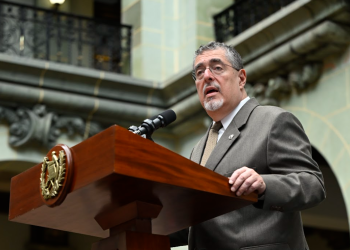 Presidente Arévalo en la presentación de la Red de Integridad del Organismo Ejecutivo. / Foto: Álvaro Interiano.