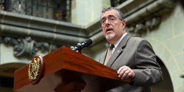 Presidente Arévalo en la presentación de la Red de Integridad del Organismo Ejecutivo. / Foto: Álvaro Interiano.
