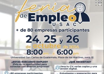 Anuncian primera feria del empleo en la Universidad de San Carlos