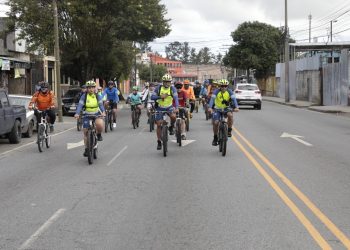 Bicitour de la Revolución inició en la zona 4 de Mixco. /Foto: