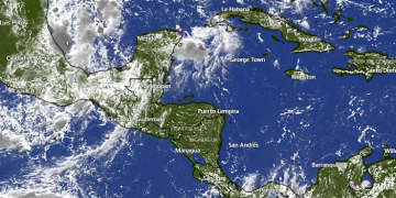 Insivumeh y Conred prevén lluvias durante el fin de semana, a consecuencia de un sistema de baja presión. / Foto: Conred.