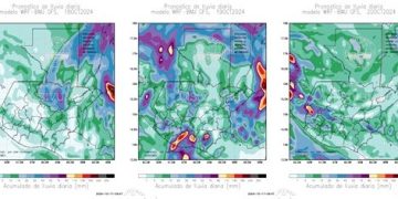 Insivumeh prevé el aumento de lluvias para el sábado 19 de octubre en el territorio nacional debido al incremento de humedad. / Foto: Insivumeh.