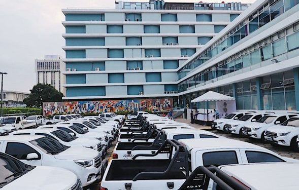 Vehículos fortalecerán las capacidades técnicas y administrativas del Seguro Social. / Foto: cortesía IGSS