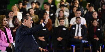 Presidente destacó el poder de la participación de los jóvenes. / Foto: Byron de la Cruz.