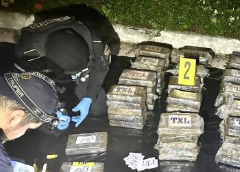 Las autoridades decomisaron el pasado viernes 99 paquetes de cocaína en Coatepeque, Quetzaltenango.